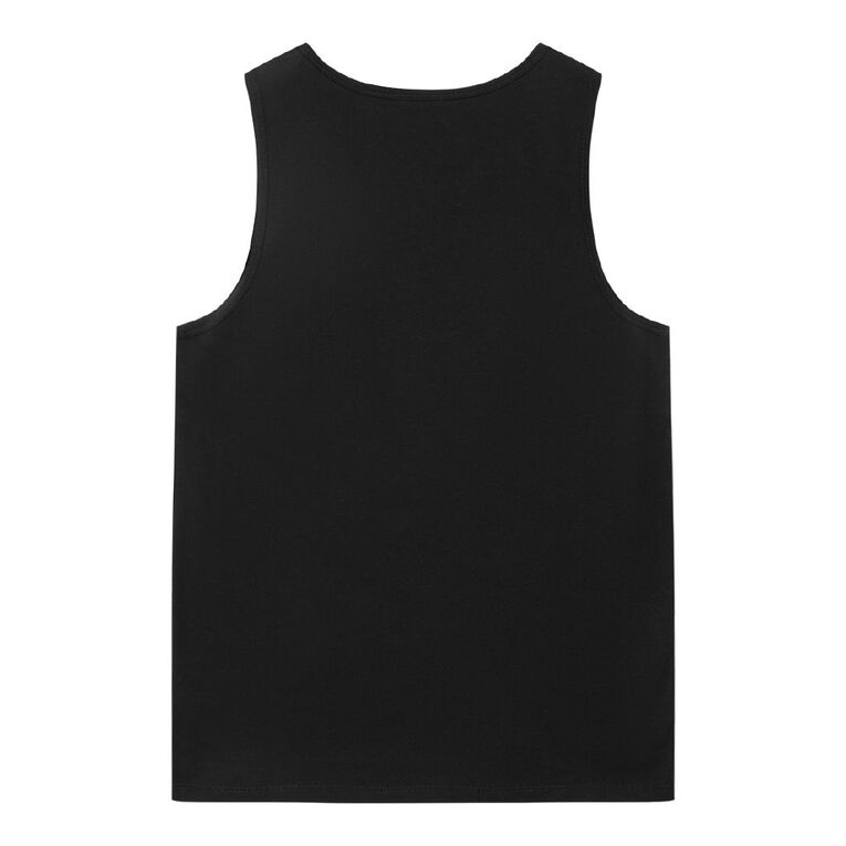 Young Original Plain Singlet, Black, hi-res