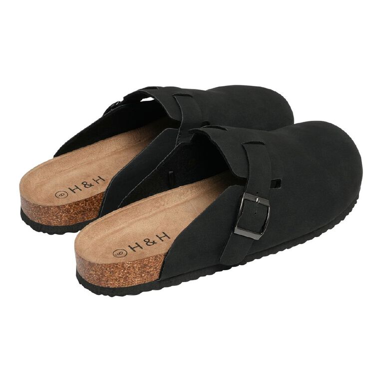 H&H Women's Kira Mule Sandals, Black, hi-res