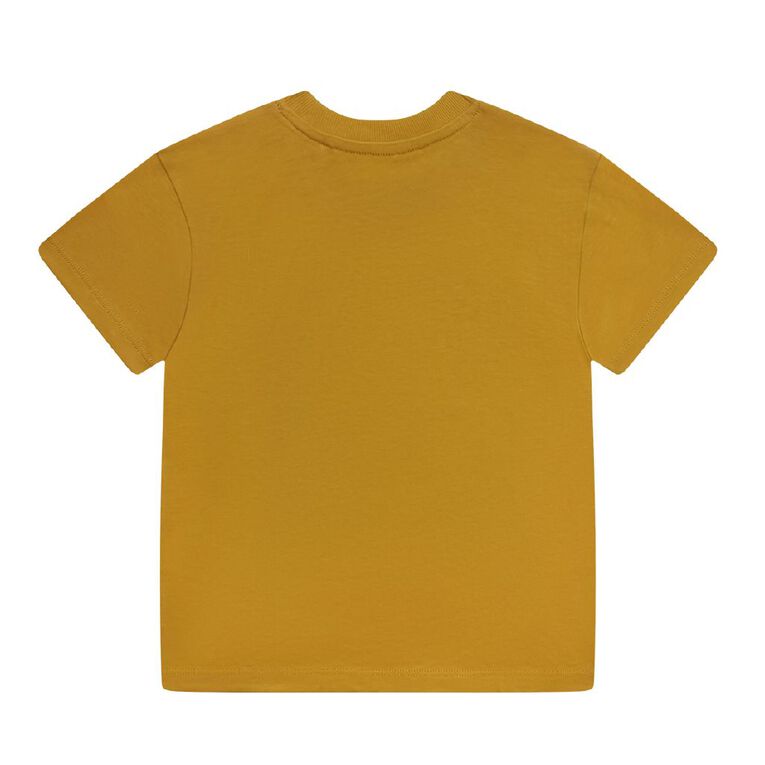 Young Original Preschool Short Sleeve Printed Tee, Yellow Mid, hi-res