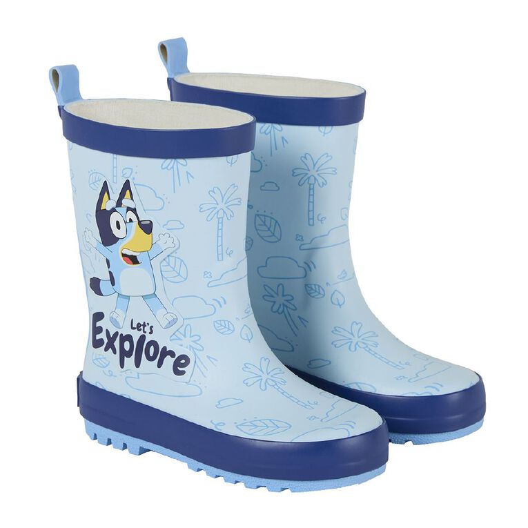Bluey Junior Kids' Rubber Gumboots, Blue, hi-res