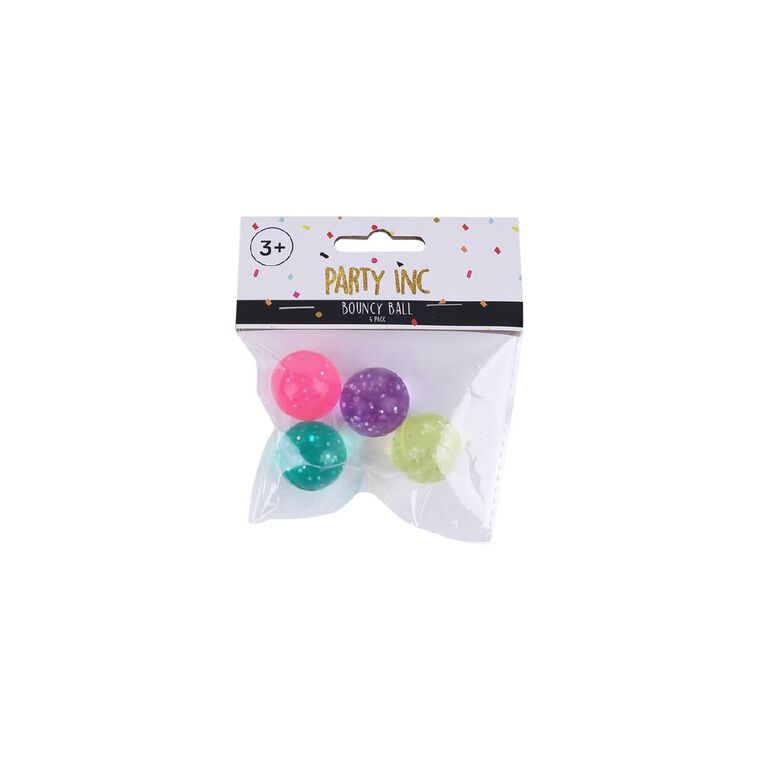 Party Inc Bouncy Ball 4 Pack, , hi-res