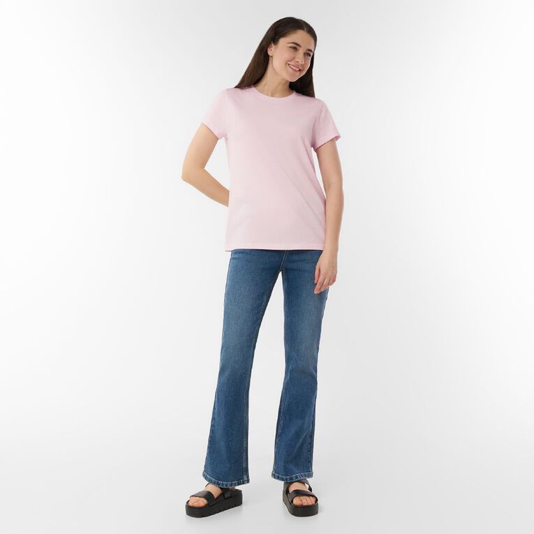 H&H Women's Short Sleeve Crew Neck Tee, Pink Light, hi-res