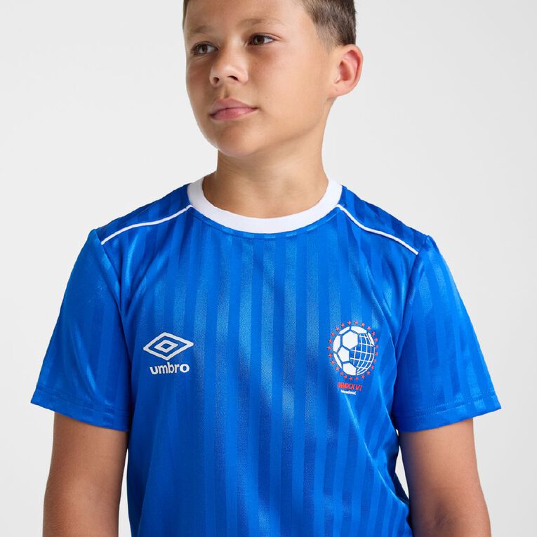 Umbro Unisex Youth Football Jersey, Blue, hi-res