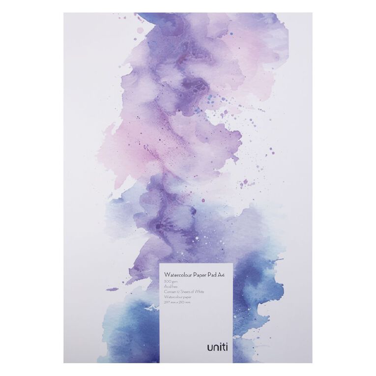 Uniti Watercolour Pad A4 300gsm, , hi-res