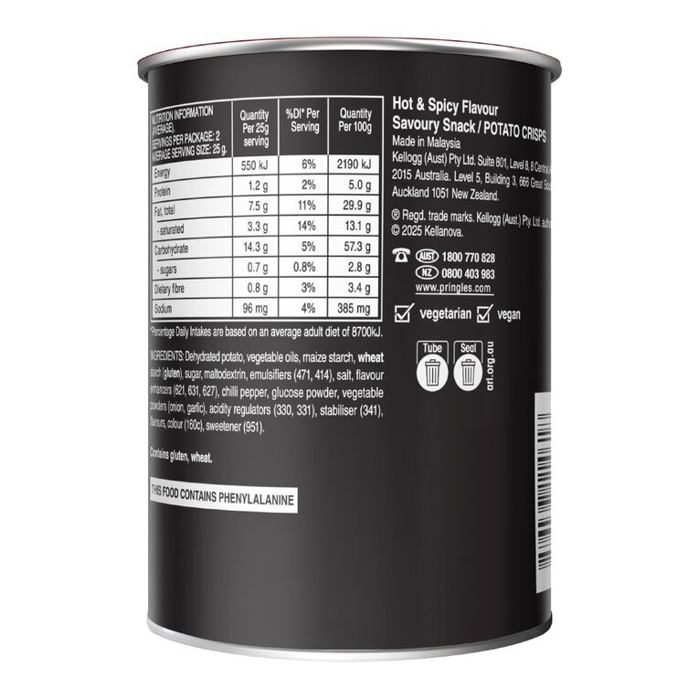 Pringles Hot And Spicy 53g, , hi-res