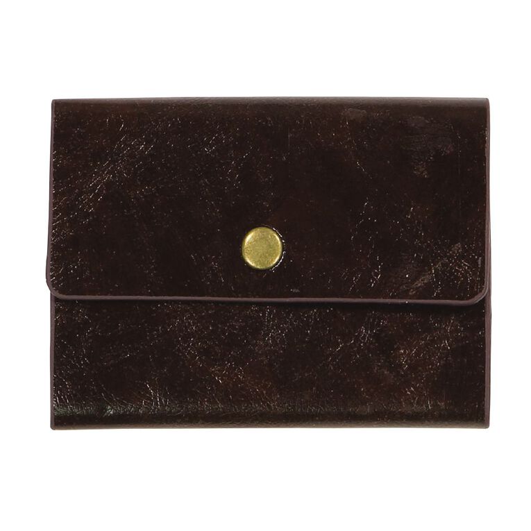 Paper Co Vintage Business Card Holder 24 Pockets Brown Brown The Warehouse