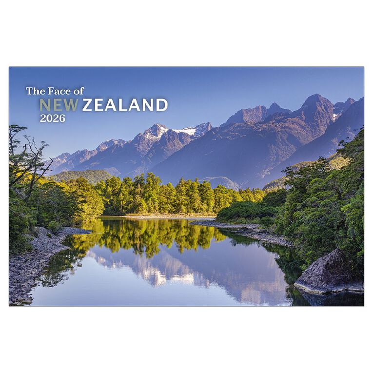Easy2C 2026 Calendar Face Of NZ Landscapes, , hi-res