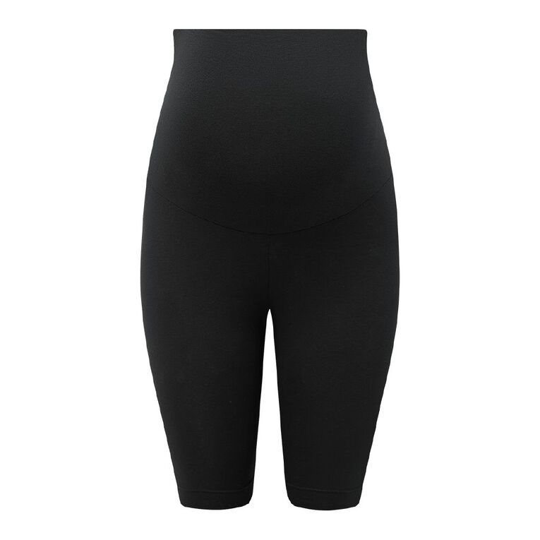 H&H Women's Maternity Bike Shorts Black The Warehouse