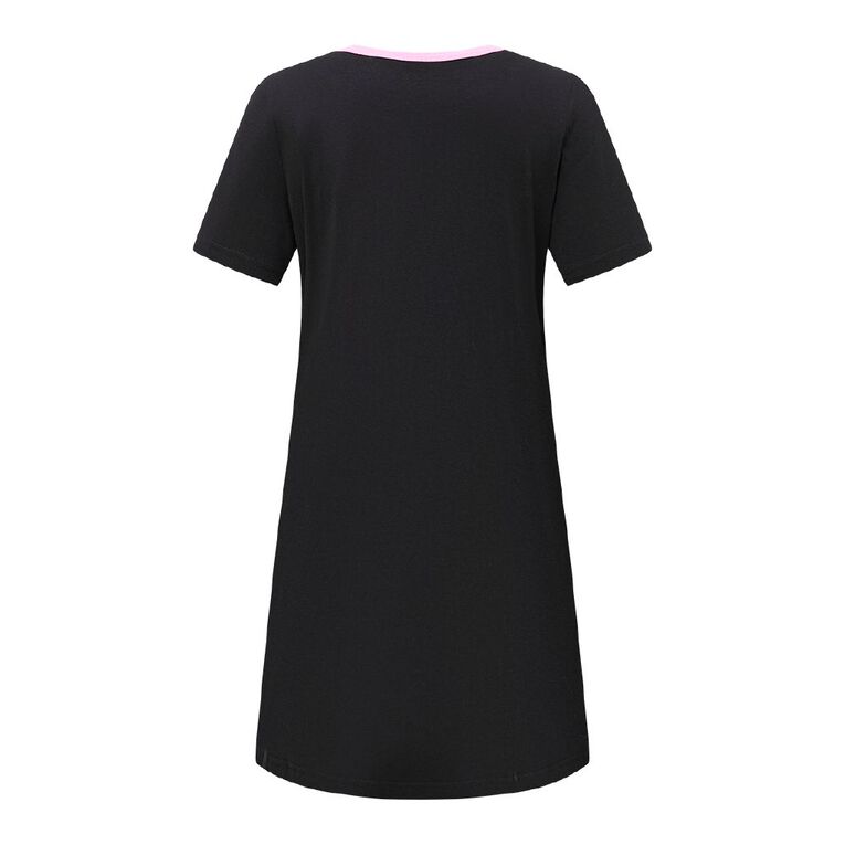 Disney Women's Knit Nightie, Black, hi-res