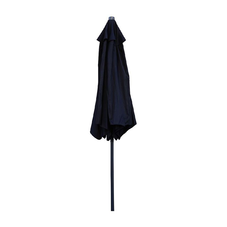 Living & Co Steel Umbrella Black 2.3m, , hi-res
