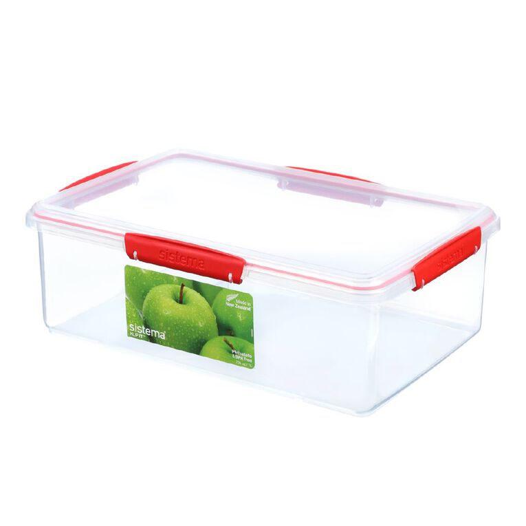 Sistema Klip It Red Rectangular Box Clear 7L Clear 7L, , hi-res
