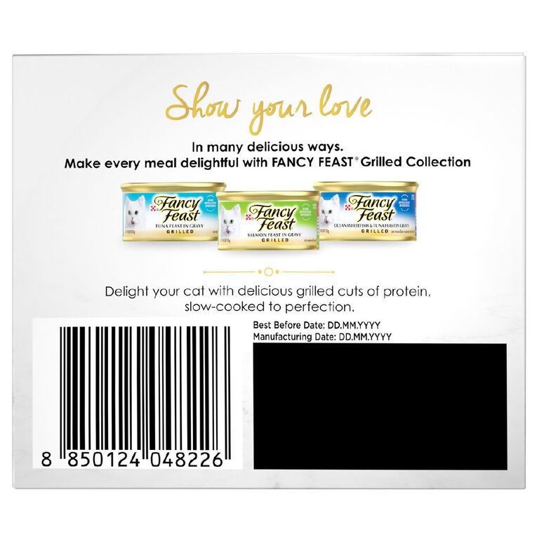 Fancy Feast Grilled Seafood Collection Variety Pack Cat Food 18 x 85g, , hi-res