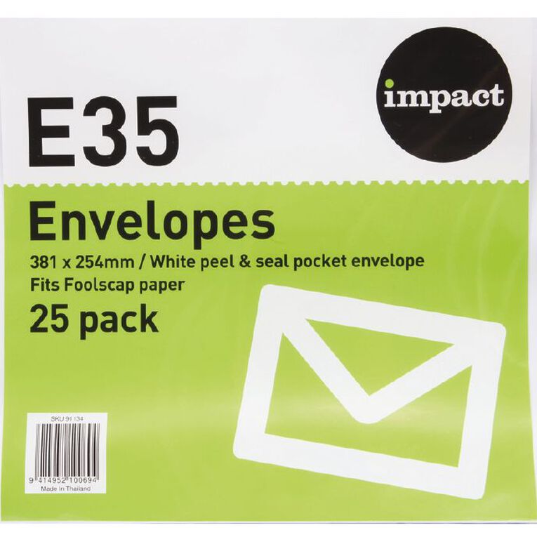 WS Envelope E35 Peal & Seal 25 Pack, , hi-res