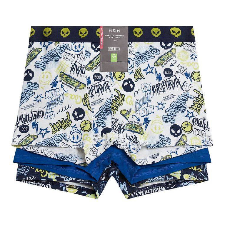 H&H Boys' Trunk 3 Pack, Green Light, hi-res
