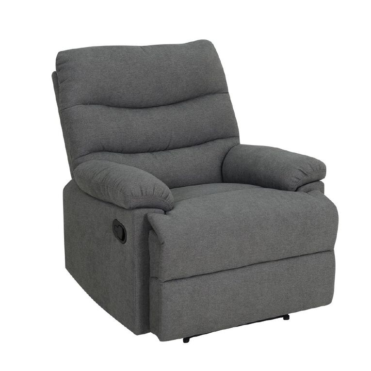 Living & Co Juno Recliner Chair Grey Mid, , hi-res