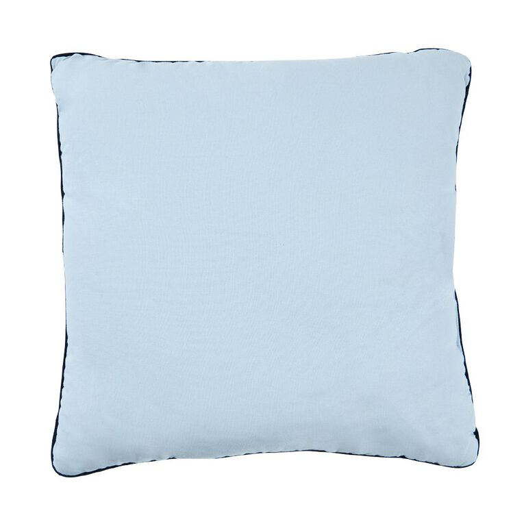 Living & Co Cushion 2 Pack Blue 43cm x 43cm, , hi-res