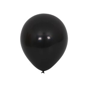 Party Inc Balloons 25cm Black 25 Pack