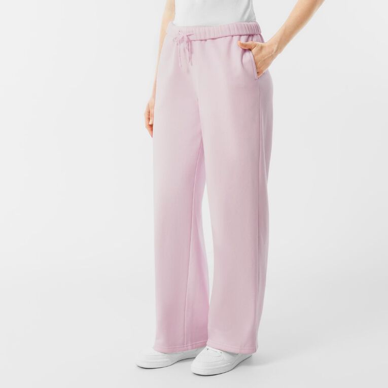 H&H Women's Wide Leg Track Pants, Pink Light, hi-res