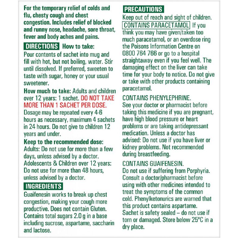 Lemsip Cough Max for Mucus Hot Drink 10s - LIMIT OF 2 PER CUSTOMER, , hi-res