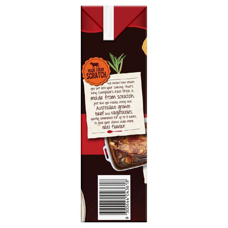 Campbell's Real Stock Beef 1L, , hi-res