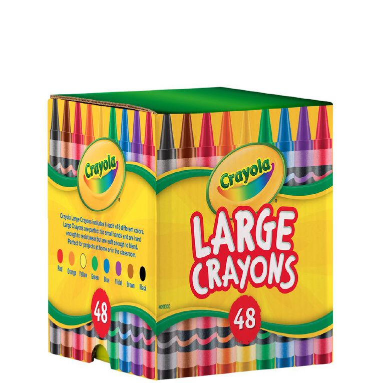 Crayola 48 Pack Large Crayon Deskpack, , hi-res