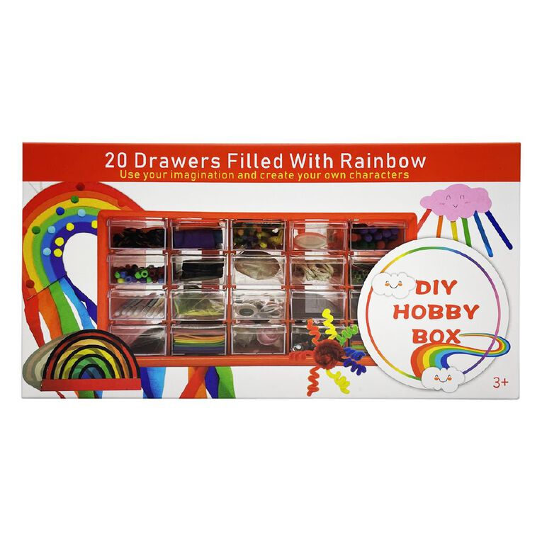 20 Drawers Rainbow Craft Set, , hi-res