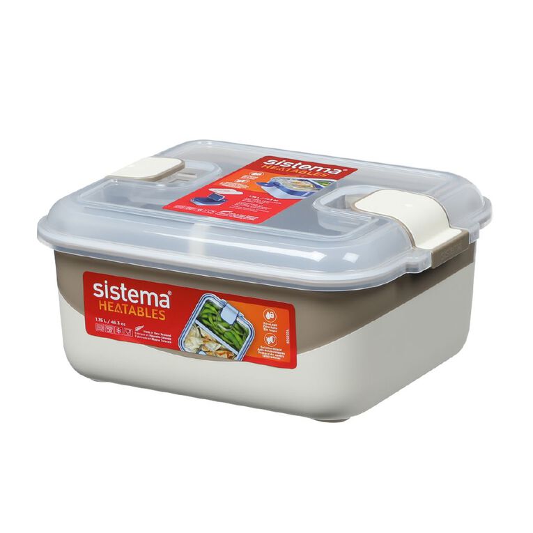 Sistema Heatables Rectangle with Divider 1.35L Assorted, , hi-res