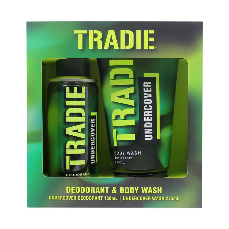 Tradie Undercover Deodorant and Body Wash Duo, , hi-res