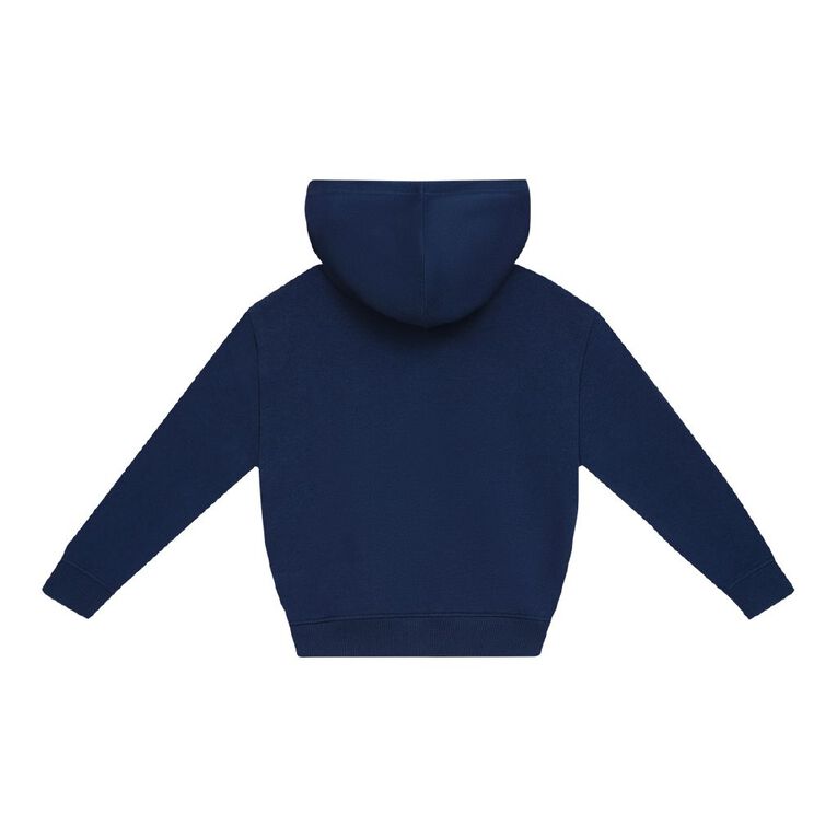 Young Original Plain Zip-Thru Hoodie, Blue Dark, hi-res