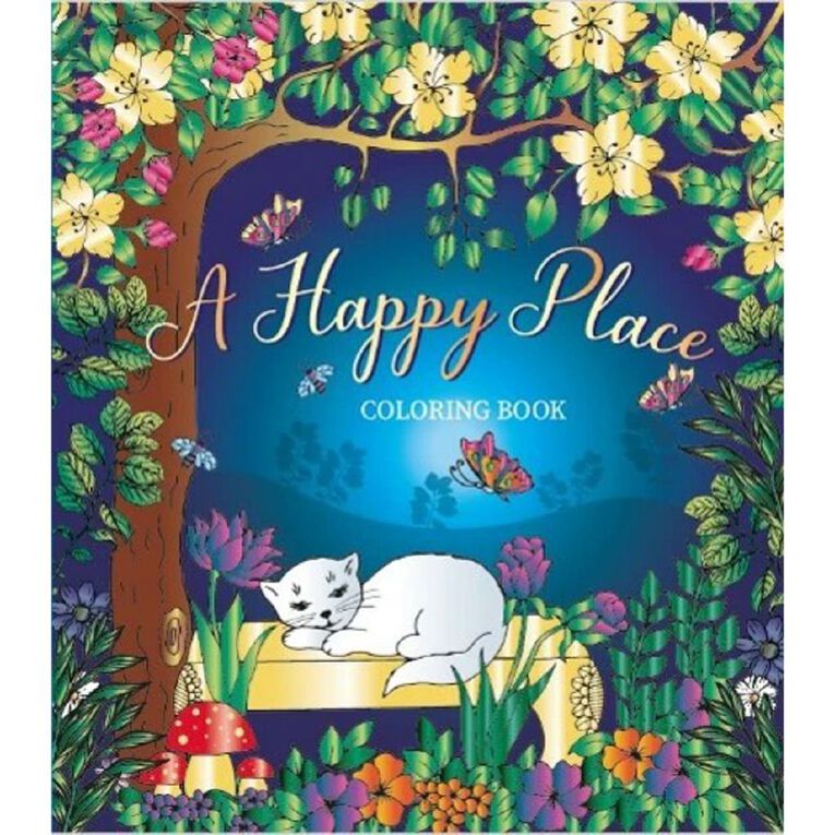 Creative Pages: Happy Place Coloring Book, , hi-res