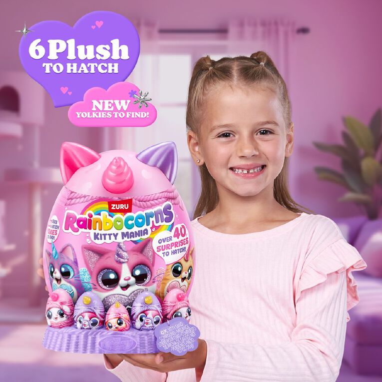 Zuru Rainbocorns Eggzania Kittymania Assorted, , hi-res