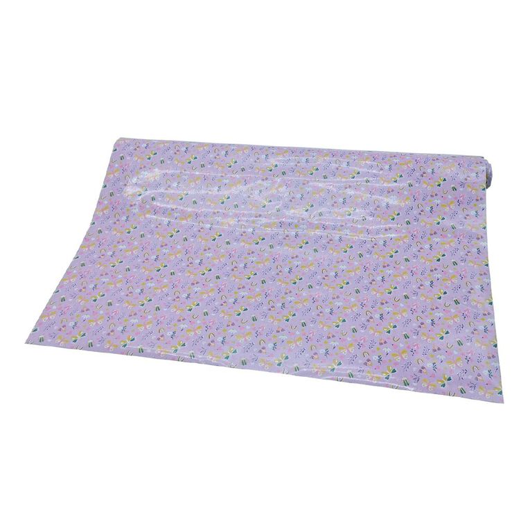 WS Book Covering 45cm x 1m Butterfly Purple Mid, , hi-res