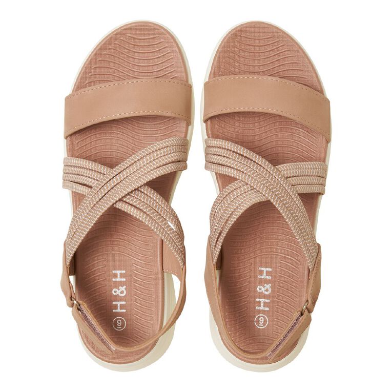 H&H Women's Sporty Sole Sandals, Pink, hi-res