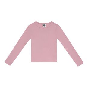 Young Original Long Sleeve Rib Crew Neck Top