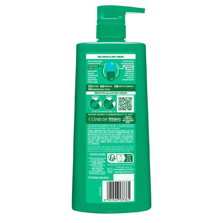 Garnier Coconut Water Shampoo 850ml, , hi-res