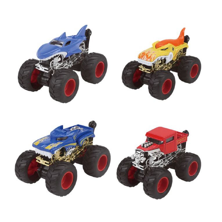 Play Studio Die-cast Friction Car 4 Pieces, , hi-res