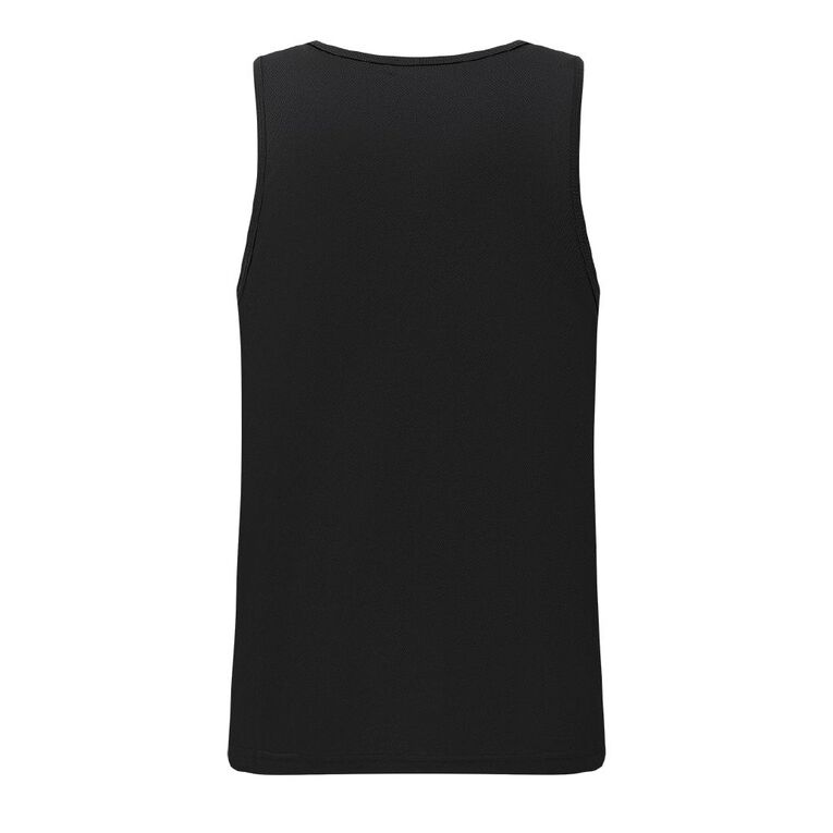 Active Intent Men's Cooldry Singlet, Black, hi-res
