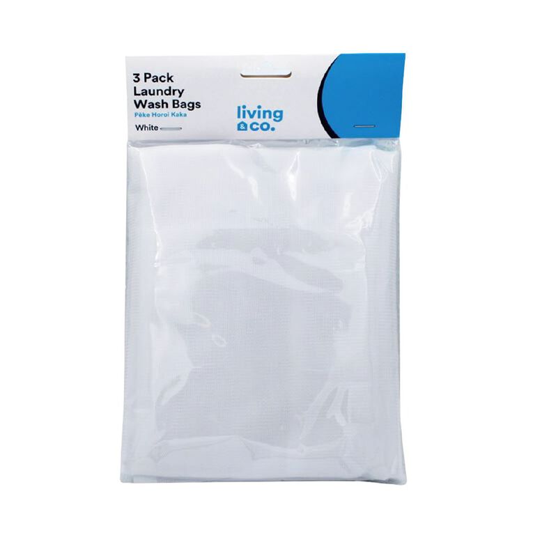 Living & Co Wash Bags White 3 Pack, , hi-res