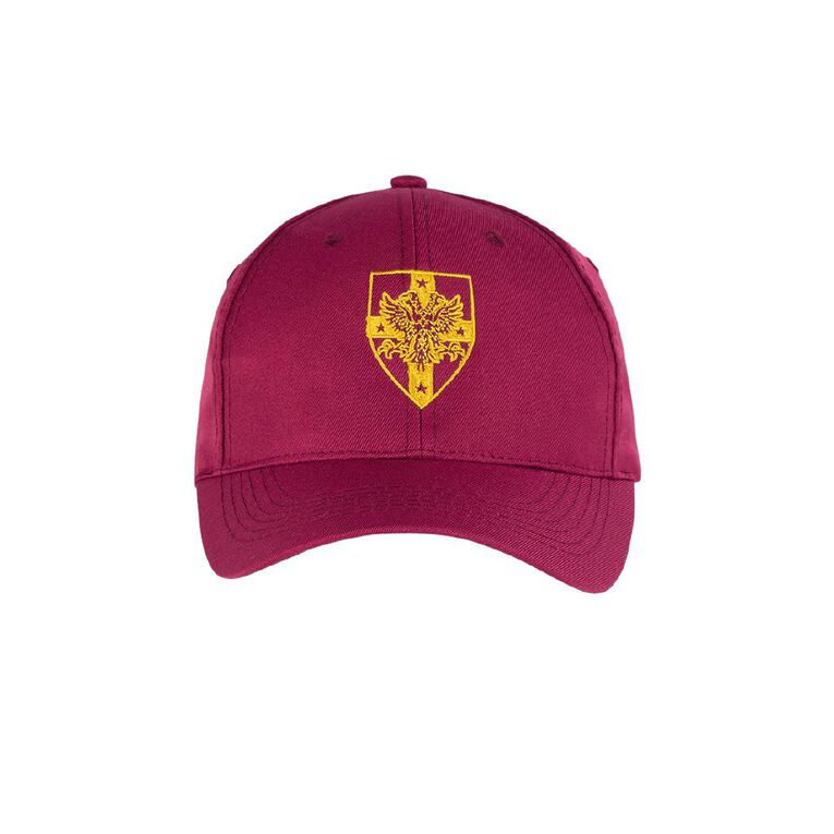 Schooltex Waiuku College Cap with Embroidery, Maroon, hi-res