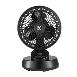 Kensington Air Circulator Desk Fan 20cm Black