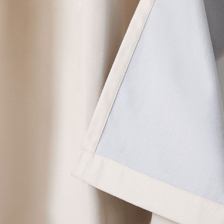 Living & Co Elm Curtains Natural 150-230cm Wide/160cm Drop, , hi-res