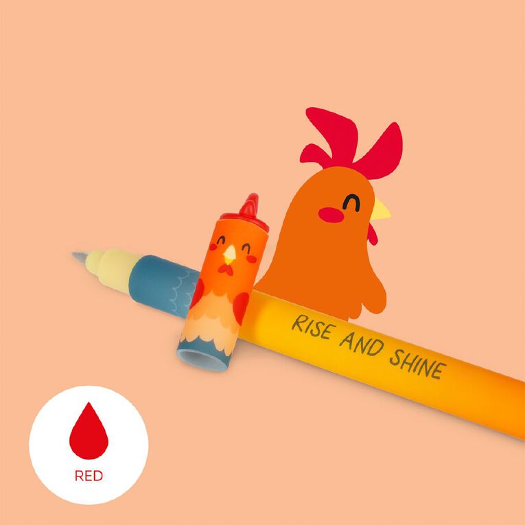 Legami Set of 4 Erasable Gel Pen Farm Sweet Farm, , hi-res