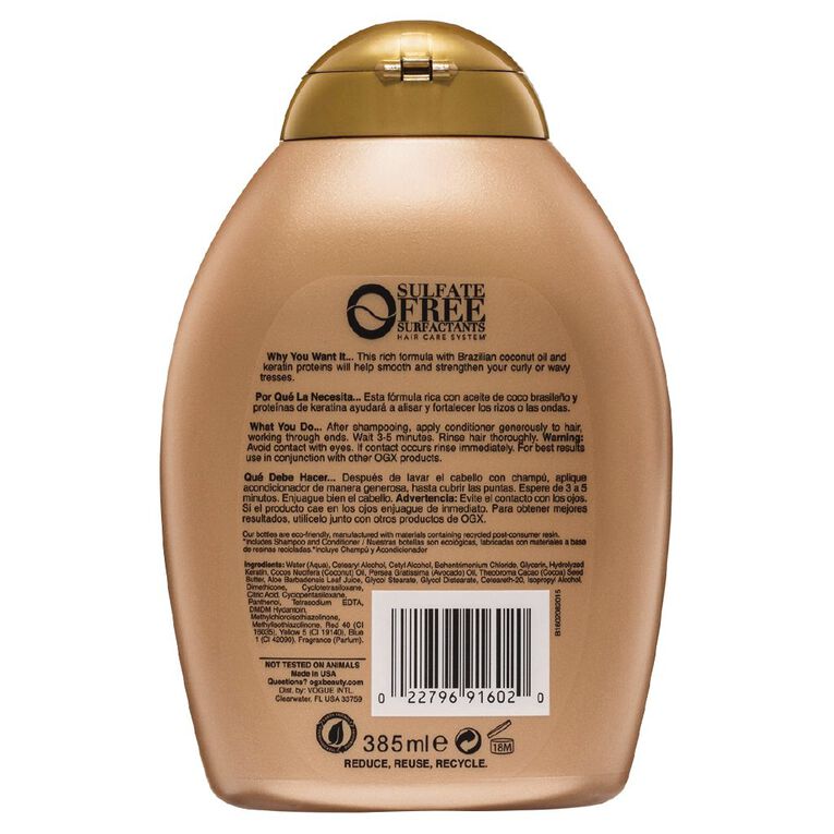 OGX Brazilian Keratin Therapy Conditioner 385ml, , hi-res