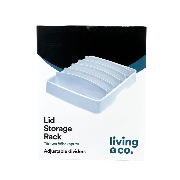 Living & Co Pantry Lid Organisation Rack, , hi-res