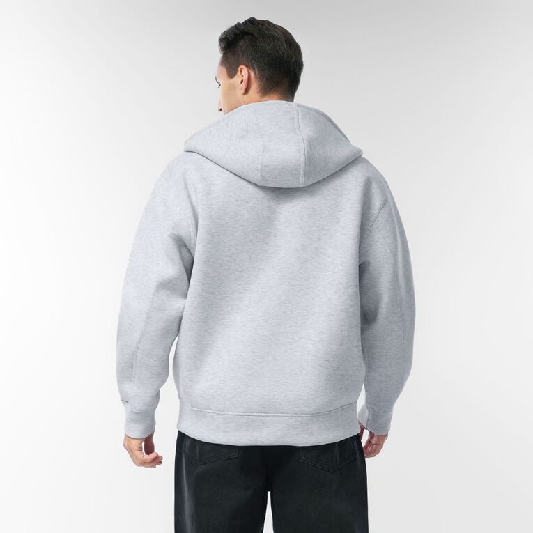 Garage Men's Zip-Thru Scuba Sweat, Silver Grey, hi-res
