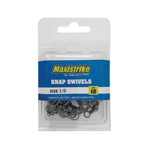 Maxistrike 1/0 Snap Swivels 12 Pack