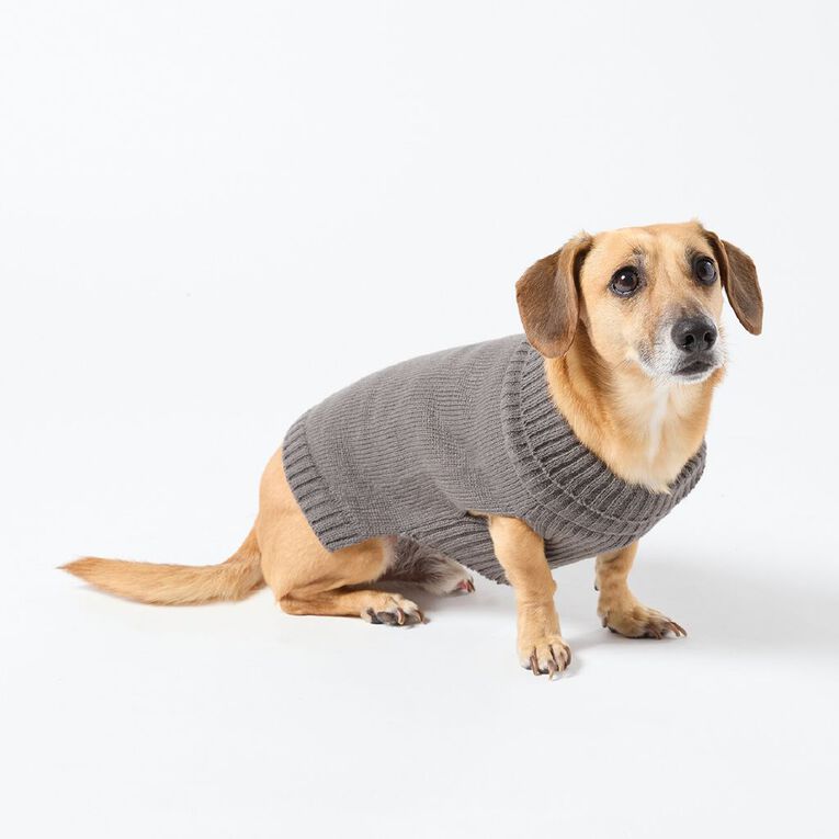 Petzone Knit Pet Jersey Grey Small, , hi-res