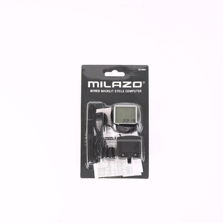 Milazo Wired Backlit Cycle Computer, , hi-res