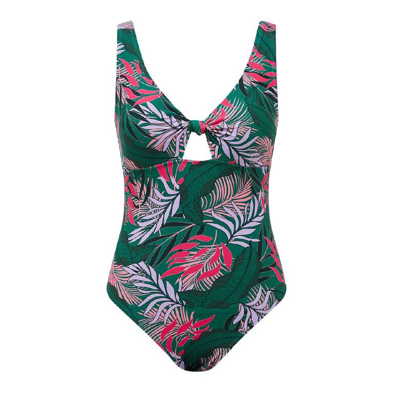 H&H Women's Print Cut Out Swimsuit, Multi-Coloured, hi-res