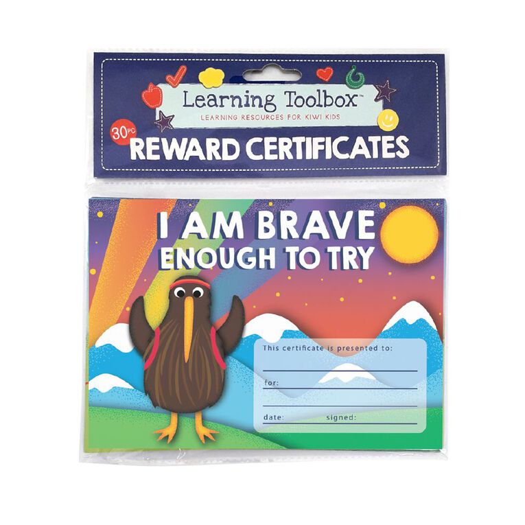 Learning Toolbox Reward Certificate Kiwi A5 Assorted 30 Pack, , hi-res